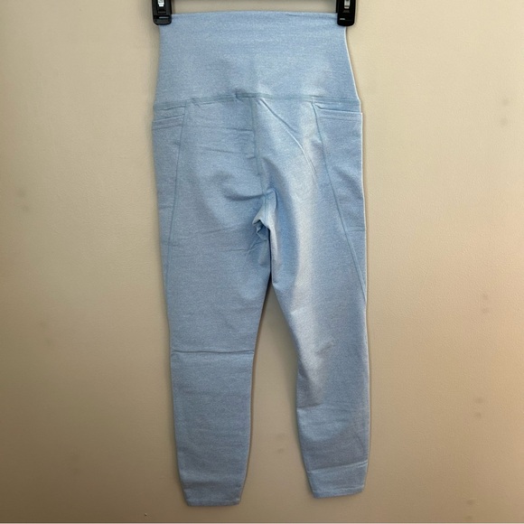 Addison Bay Leggings Ludlow Light Heather Blue Solid Active Fitness Fashion - Picture 2 of 11